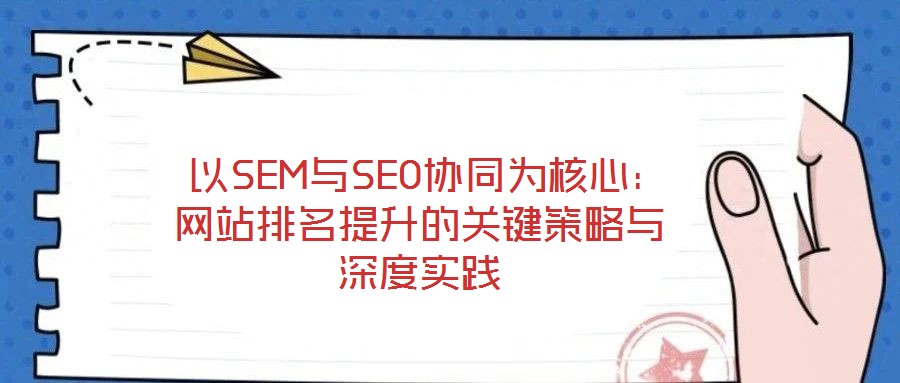  以SEM與SEO協(xié)同為核心：網(wǎng)站排名提升的關(guān)鍵策略與深度實(shí)踐