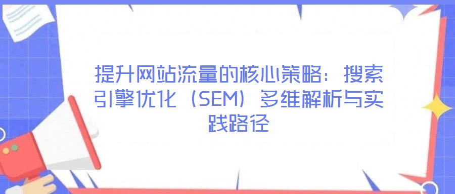 提升網站流量的核心策略：搜索引擎優(yōu)化（SEM）多維解析與實踐路徑