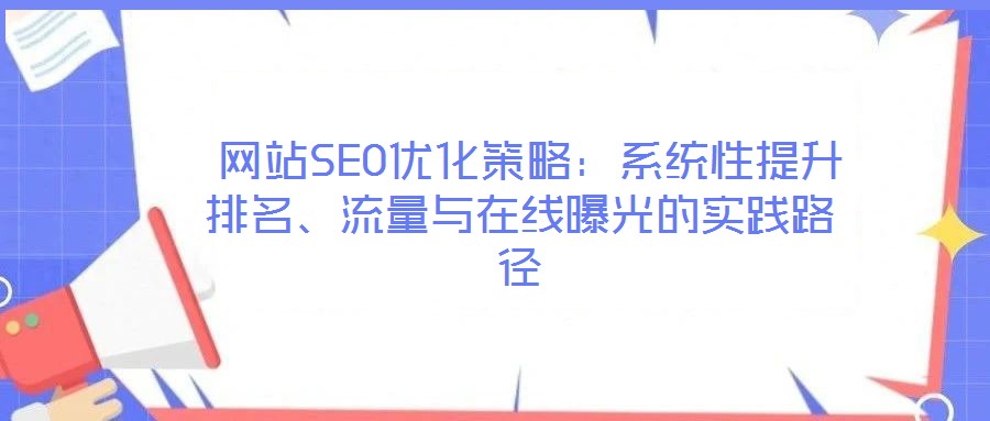  網(wǎng)站SEO優(yōu)化策略：系統(tǒng)性提升排名、流量與在線曝光的實踐路徑