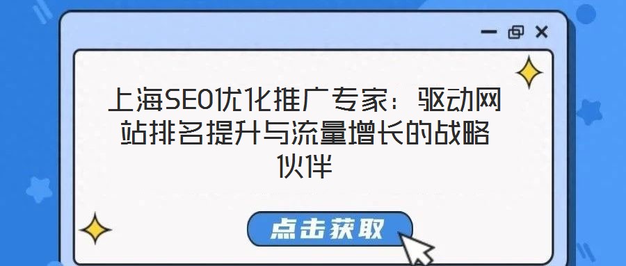 上海SEO優(yōu)化推廣專家：驅(qū)動(dòng)網(wǎng)站排名提升與流量增長(zhǎng)的戰(zhàn)略伙伴