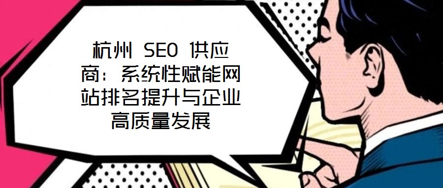 杭州 SEO 供應(yīng)商：系統(tǒng)性賦能網(wǎng)站排名提升與企業(yè)高質(zhì)量發(fā)展